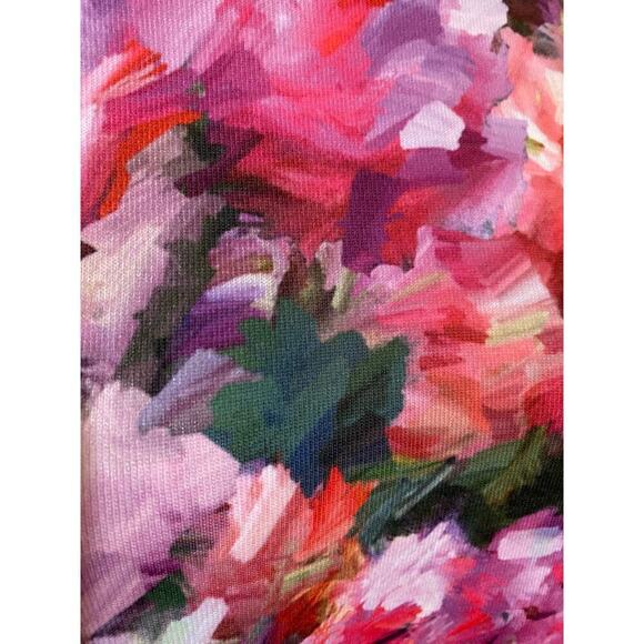 SOFT SURROUNDINGS Sz S Elysian Garden Sublimation Top Floral 3/4 Slv Tunic - Picture 4 of 7